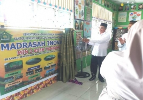 Kemenag Aceh Tamiang Launching MIN 2 Atam Sebagai Madrasah Inovasi Tingkat MI