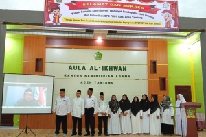 Pelantikan Pengurus DPC FKDT Aceh Tamiang Masa Khidmat 2024-2028 dan Wisuda Santri MDT