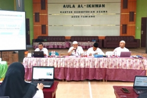 Sosialisasi dan Pendampingan Pengajuan BOS Tahap II di Kankemenag Aceh Tamiang