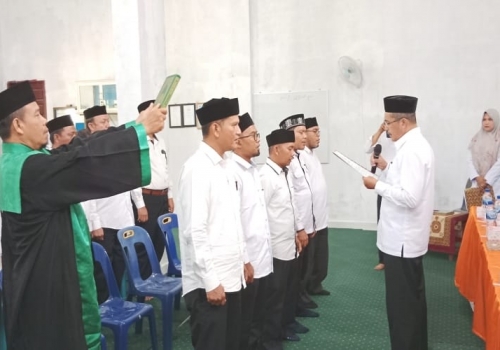 Pelantikan dan Rotasi Kepala KUA Baru di Lingkungan Kankemenag Atam